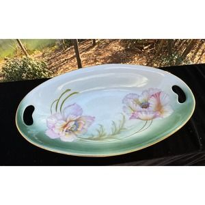 Germany PV Vessra Fine Porcelain Floral Celery Dish Tray PV C.(1892-1921) -N3